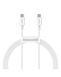 Baseus Superior Series Cable USB-C to USB-C, 100W, 1m (white)