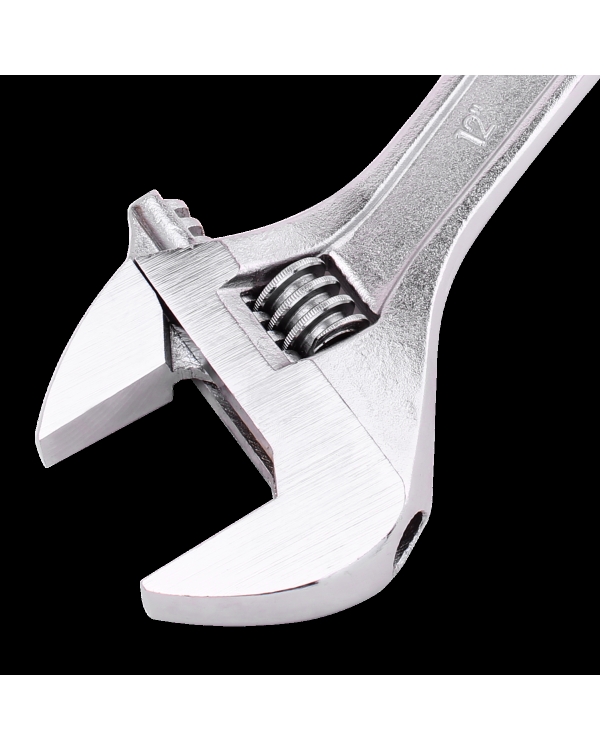 Регулируемый гаечный ключ 12" Deli Tools EDL012A (серебристый)