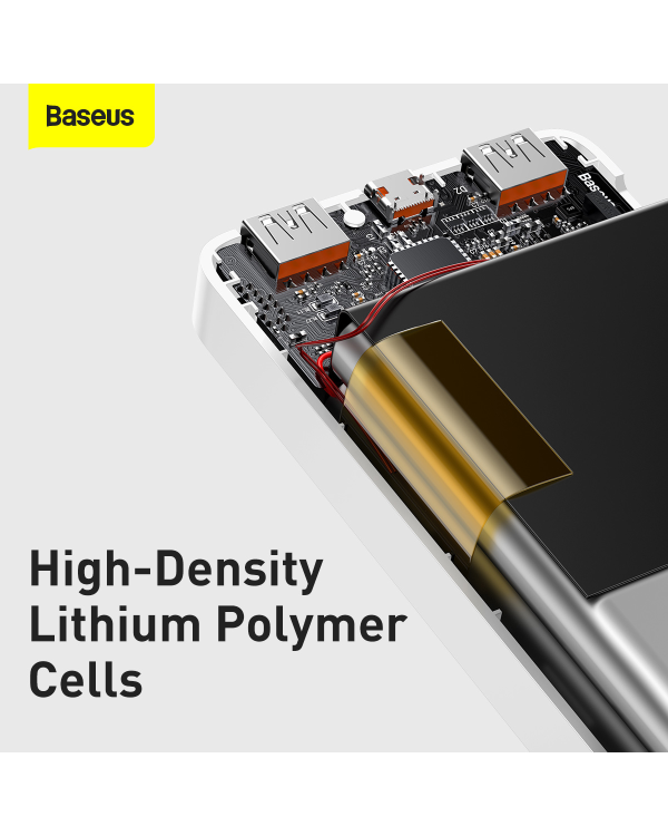 Powerbank Baseus Bipow 10000mAh, 20W (white)