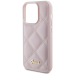 Guess GUHCP15XPSQSQSP iPhone 15 Pro Max 6.7" różowy|pink жесткий чехол стеганый металлический логотип