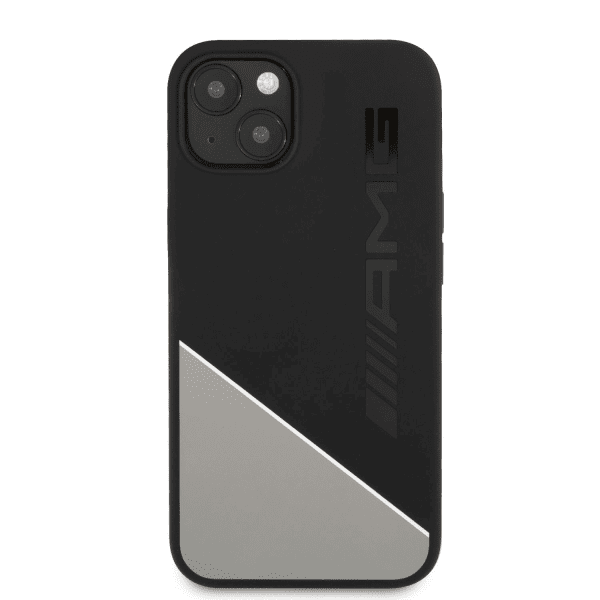 Обложка книги «AMHCP13SWGDBK AMG Liquid Silicone Case for iPhone 13 Mini Black/Grey»