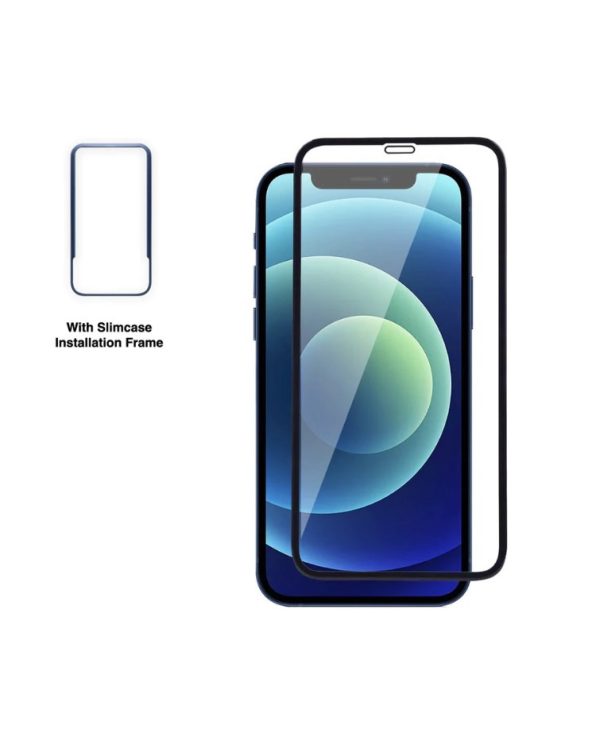 Телефонное закаленное стекло Fusion EDGE 5D с установочной рамкой для iPhone 14 Pro