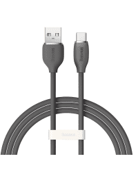 Baseus cable, USB cable - USB Type C 100W 1.2 m long Jelly Liquid Silica Gel - black