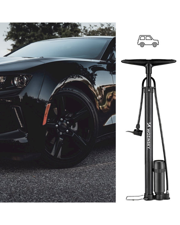 Universal 5 in 1 bicycle pump by Wozinsky