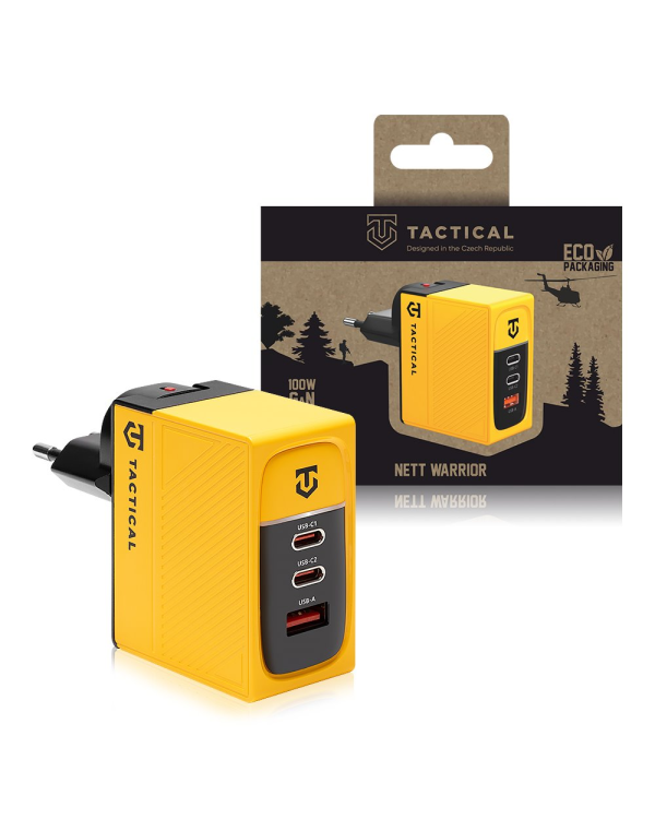Tactical Nett Warrior GaN | адаптер | 100W желтый