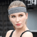 Elastic fabric headband for running fitness black