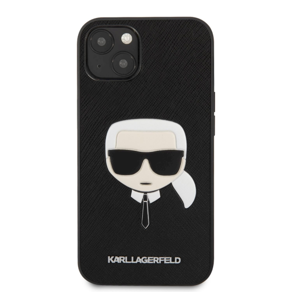 Обложка книги «KLHCP13MSAKHBK Karl Lagerfeld PU Saffiano Karl Head Case for iPhone 13 Black»