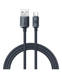 Baseus crystal shine series fast charging data cable USB Type A to USB Type C100W 1,2m black (CAJY000401)