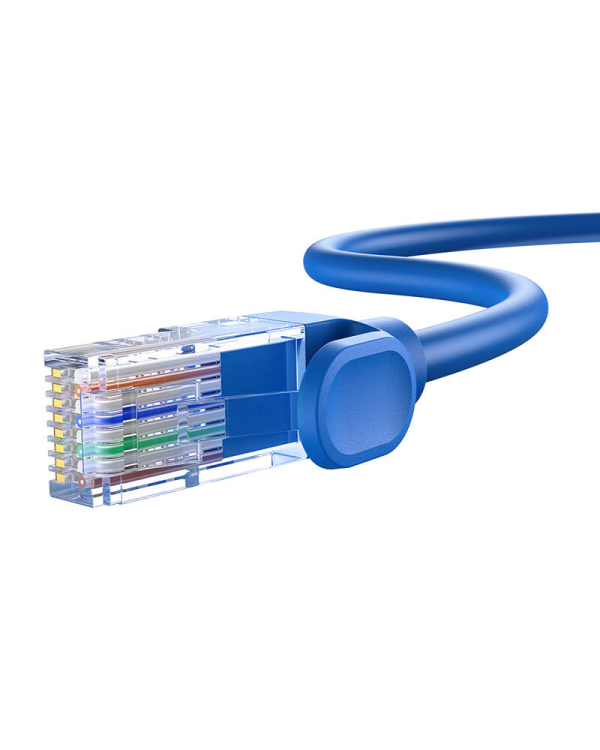 Круглый кабель Baseus Ethernet RJ45, Cat.6, 0,5 м (синий)