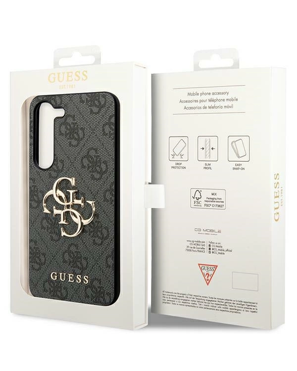 Чехол Guess 4G Big Metal Logo для Samsung Galaxy S24+ - черный
