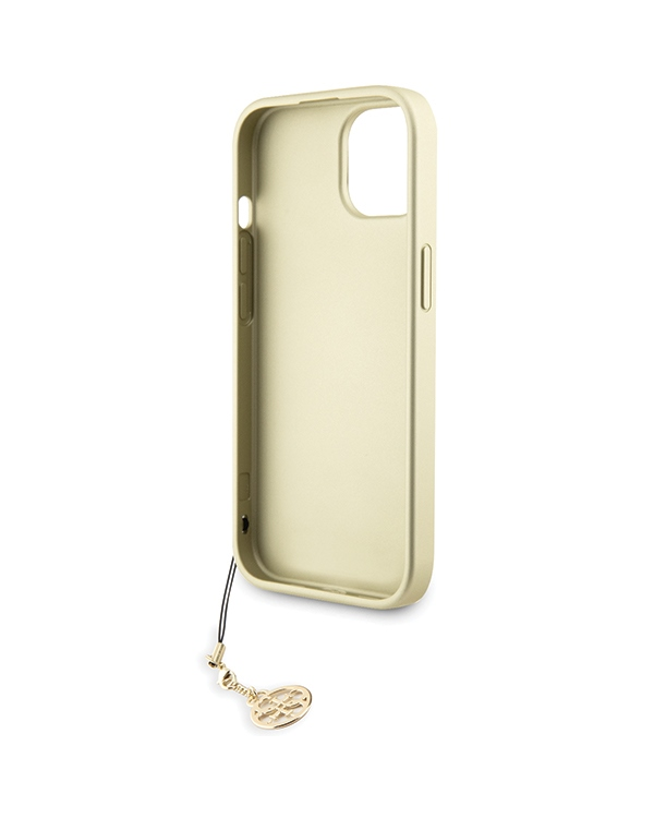 Guess GUHCP15SGF4GGR iPhone 15 6.1" szary|grey hardcase 4G Charms Collection