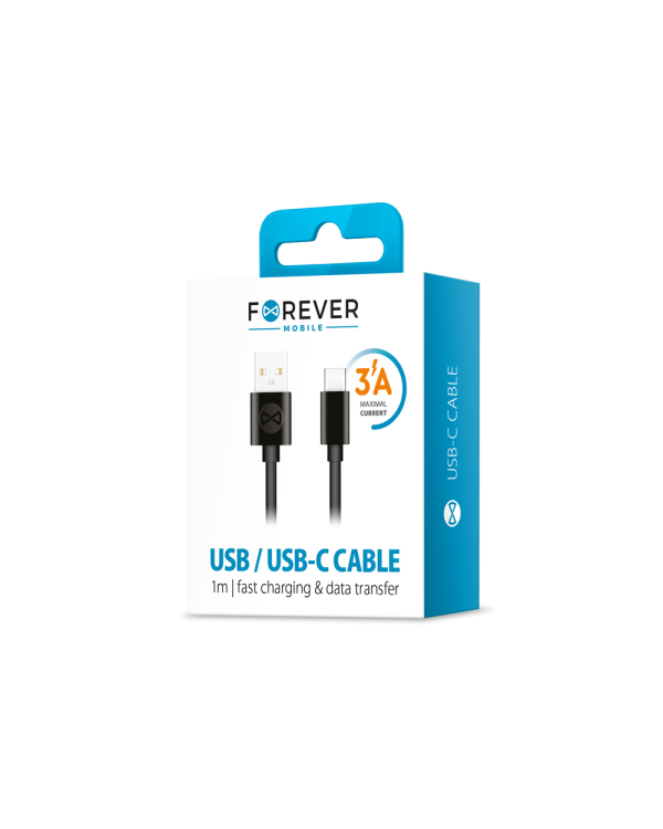 Дополнительное изображение книги «Forever cable USB - USB-C 1,0 m 3A black»