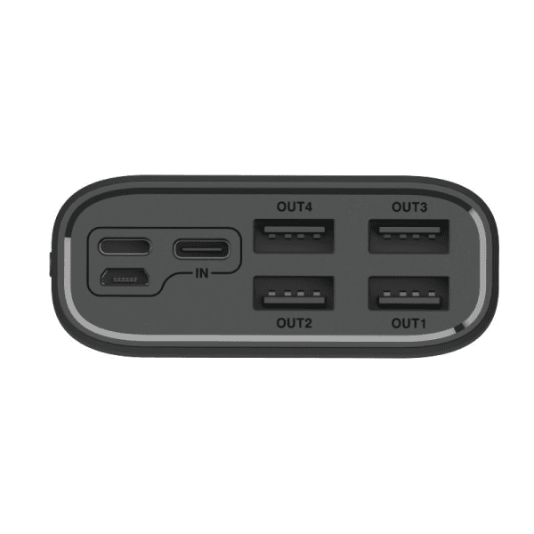 Wozinsky power bank 30000mAh 4 x USB with LCD display 4 A black (WPB-001BK)