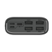 Wozinsky power bank 30000mAh 4 x USB with LCD display 4 A black (WPB-001BK)