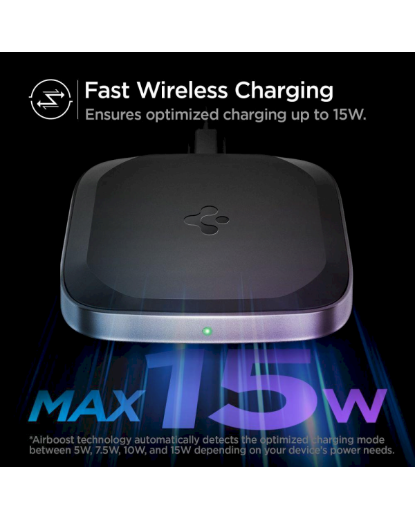 Дополнительное изображение книги «SPIGEN PF2004 POWERARC WIRELESS CHARGER 15W BLACK»