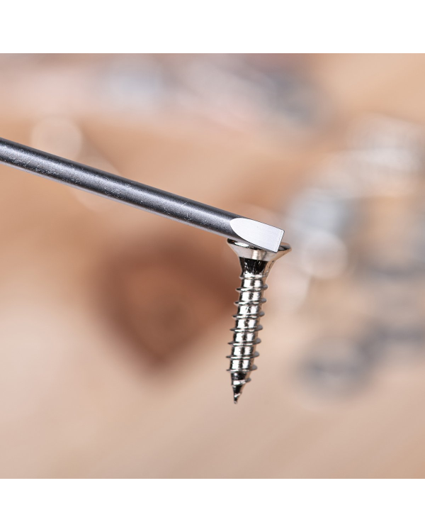 Отвертка шлицевая 3x100 мм Deli Tools EDL6331001 (желтая)