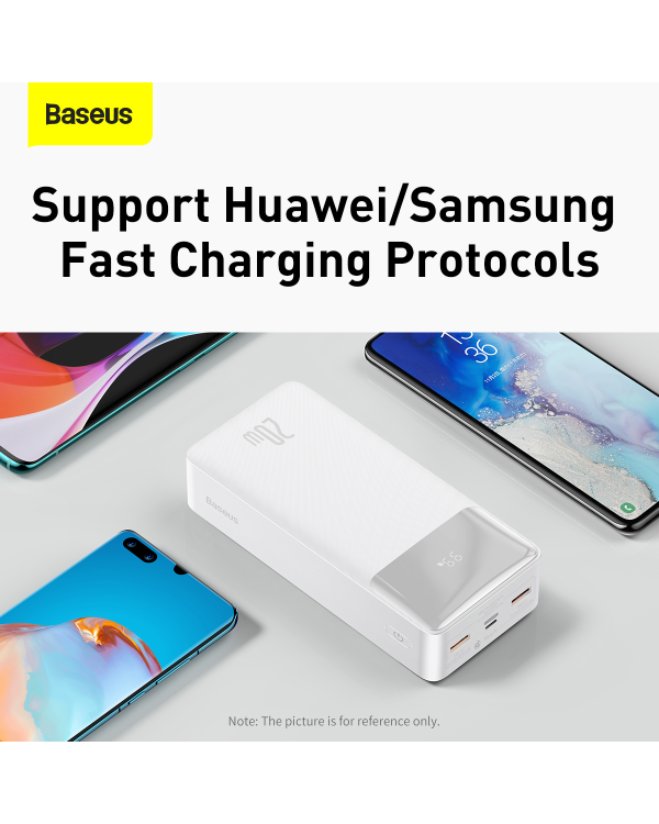Powerbank Baseus Bipow 30000mAh, 20W (white)