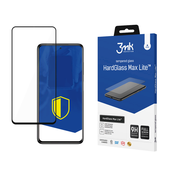 Обложка книги «Xiaomi POCO F3 5G Black - 3mk HardGlass Max Lite™ screen protector»