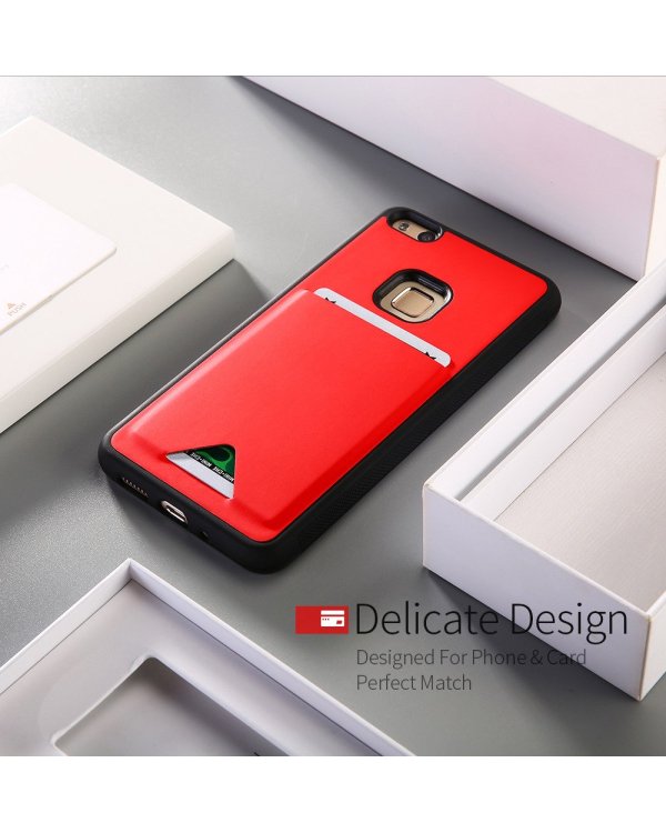 Dux Ducis Pocard Series Premium Прочный Силиконовый чехол для Huawei P10 Красный