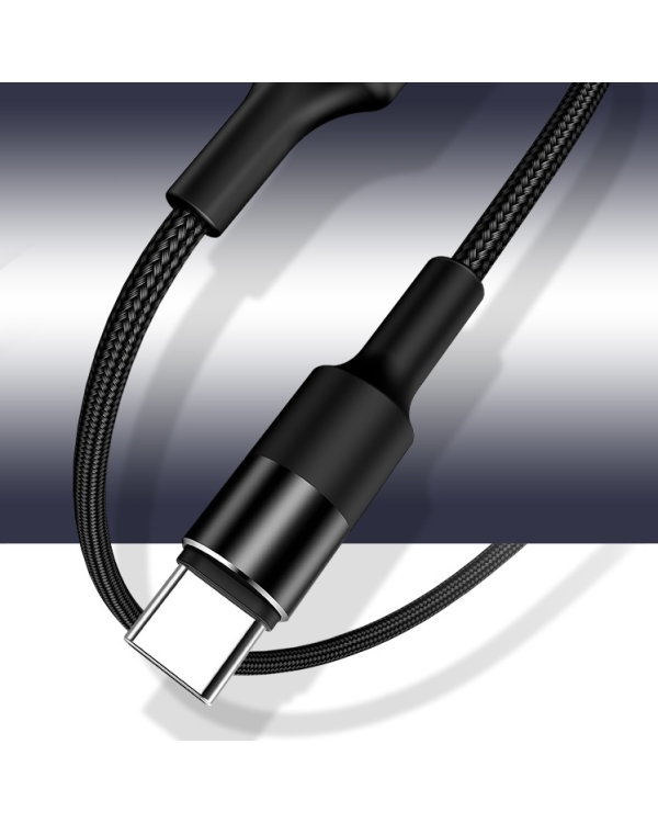 Дополнительное изображение книги «USAMS Kabel pleciony U5 2A USB-C czarny |black 1,2m SJ221TC01 (US-SJ221)»