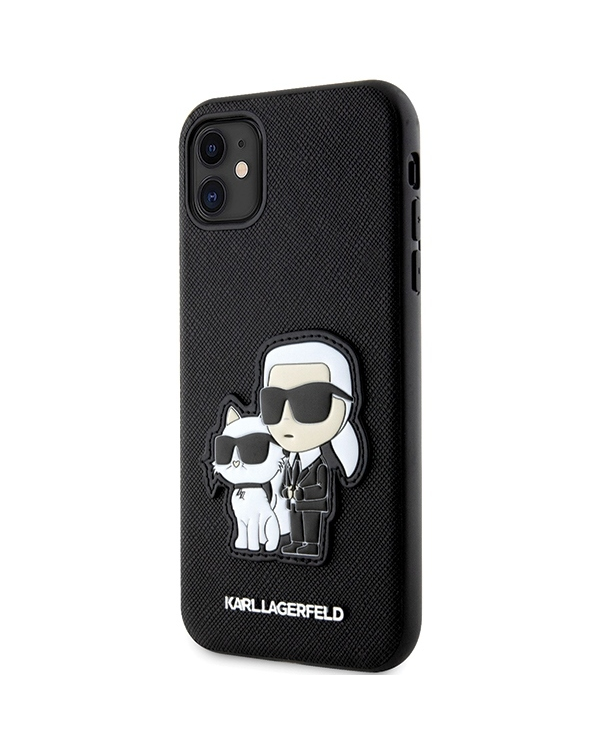 Karl Lagerfeld PU Saffiano Karl and Choupette NFT Чехол для iPhone 11 черный