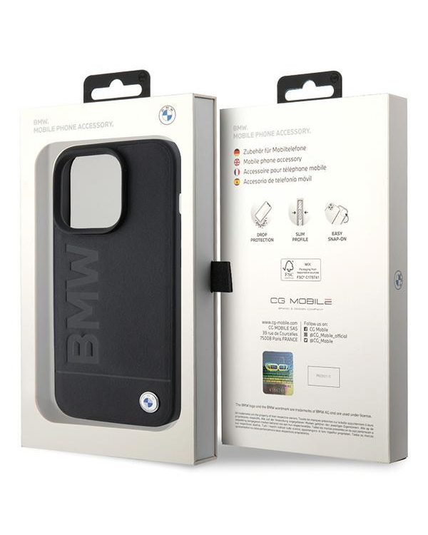 Дополнительное изображение книги «BMW BMHMP15XSLLBK iPhone 15 Pro Max 6.7" czarny|black MagSafe Leather Hot Stamp»