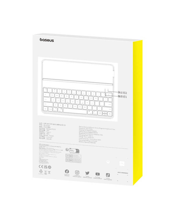 Magnetic Keyboard Case Baseus Brilliance forPad 10.2" (black)