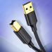 Кабель для принтера Ugreen USB Type B (male) - USB 2.0 (male) 480 Мбит|с 2 м черный (US135 20847)