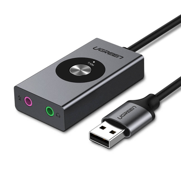 Звуковая карта Ugreen CM190 USB / аудио 7.1 / микрофон