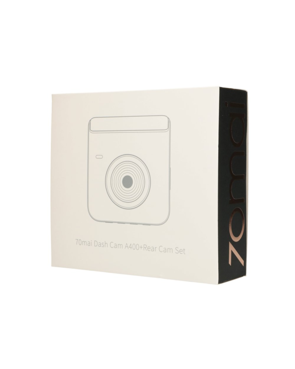 70mail Dash Cam A400 QHD + Rear Cam RC09 Set Ivory