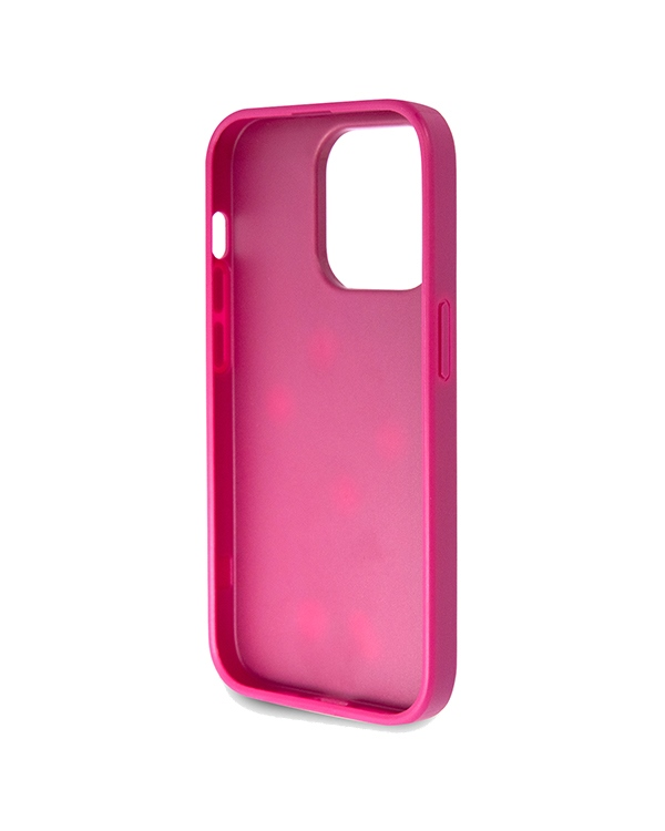 Guess GUHCP15XHG4SGU iPhone 15 Pro Max 6.7" фиолетовый жесткий чехол Glitter Script Big 4G