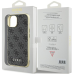 Guess GUHCP15SGF4GGR iPhone 15 6.1" szary|grey hardcase 4G Charms Collection