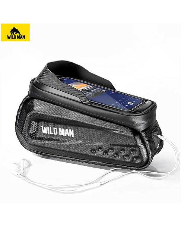 Etui|uchwyt rowerowy WILDMAN L E10S sakwa na ramę czarna|black