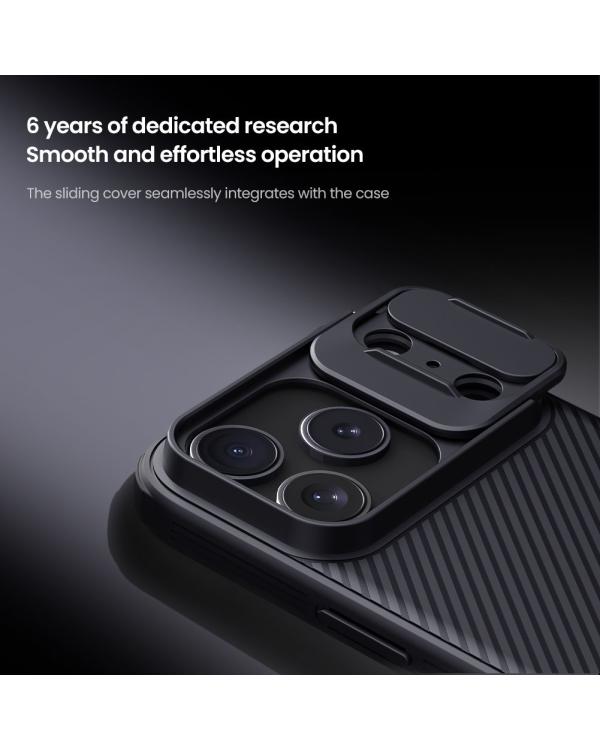 Магнитный жесткий чехол Nillkin CamShield PRO для Apple iPhone 17 Pro | черный