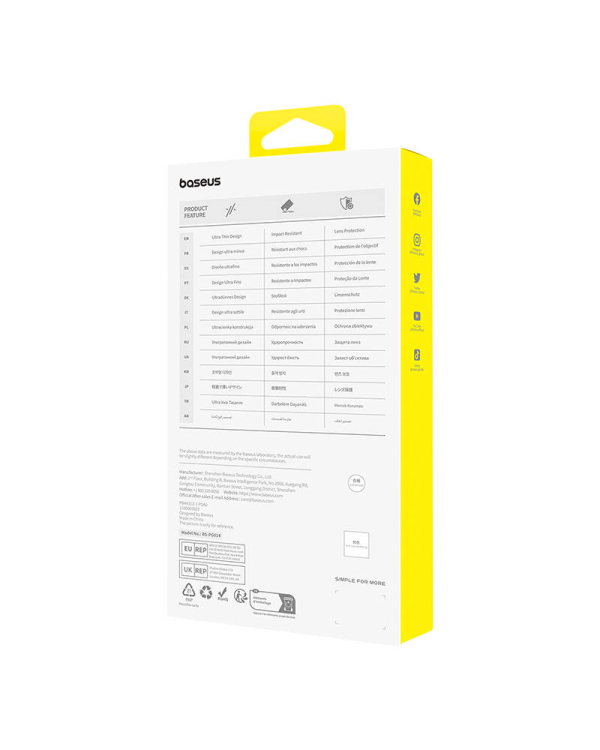 Magnetic Phone Case for iPhone 15 Pro Baseus OS-Lucent Series (Clear)