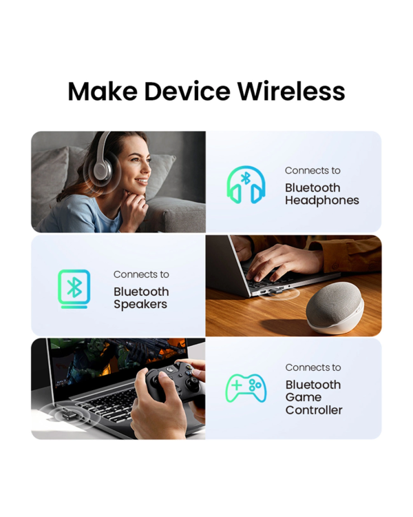 Ugreen CM390 5.0 USB Bluetooth adapter - black