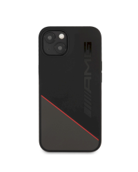 AMHCP13MRGDBK AMG Liquid Silicone Case for iPhone 13 Black/Red
