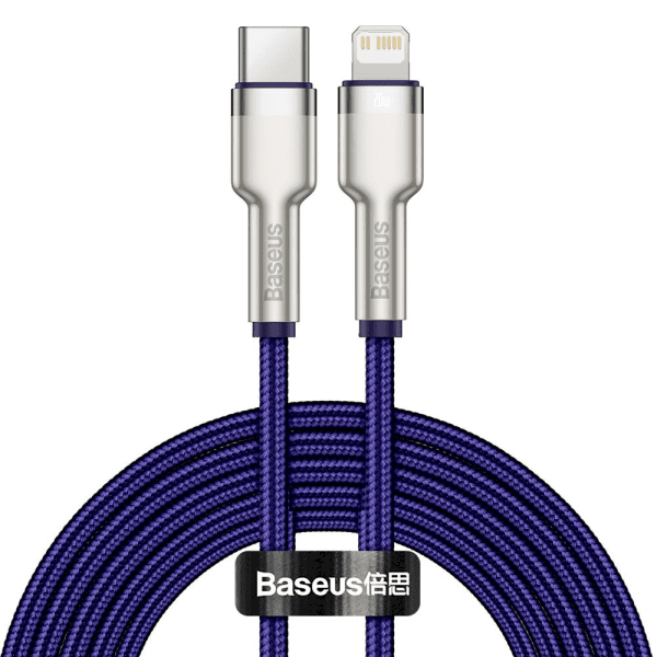 Baseus Cafule Series Metal Data USB Type C - Lightning Cable Power Delivery 20 W 2 m violet (CATLJK-B05)
