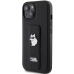 Karl Lagerfeld KLHCP15MGSACHPK iPhone 15 Plus | 14 Plus 6.7" |черный жесткий чехол Gripstand Saffiano Choupette Pins