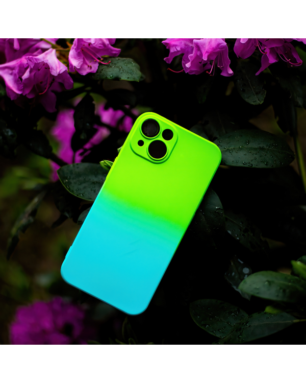 Fusion Neogradient case 3 силиконовый чехол для Xiaomi Redmi Note 12 Pro 5G зеленый голубой