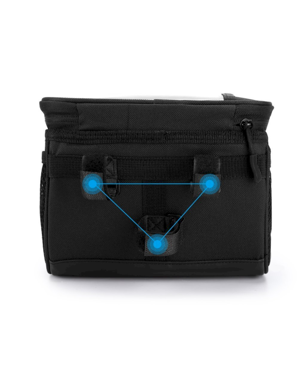Wozinsky bicycle handlebar bag 2L black (WBB12BK)