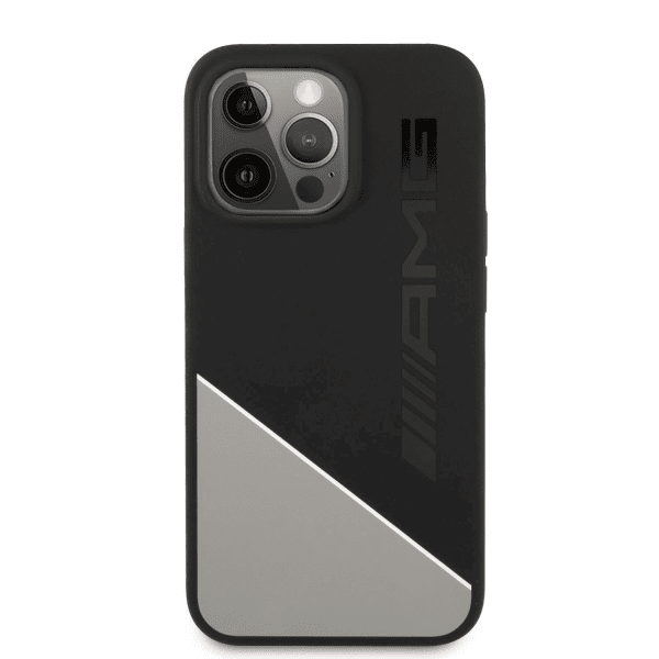 Обложка книги «AMHCP13LWGDBK AMG Liquid Silicone Case for iPhone 13 Pro Black/Grey»