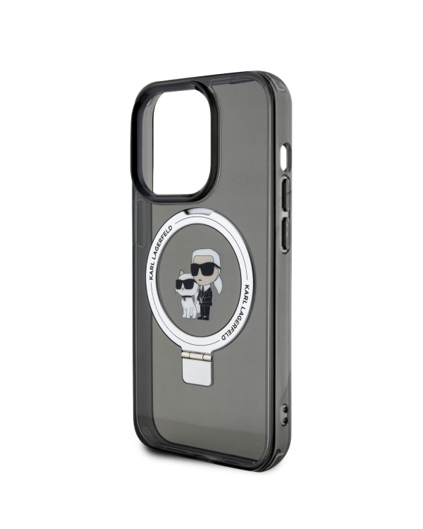 Дополнительное изображение книги «Karl Lagerfeld Ringstand Karl and Choupette MagSafe Case for iPhone 15 Pro Max Black»