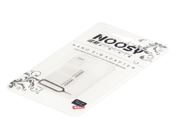 Noosy Комплект адаптеров для SIM карт + Иголочка Белый