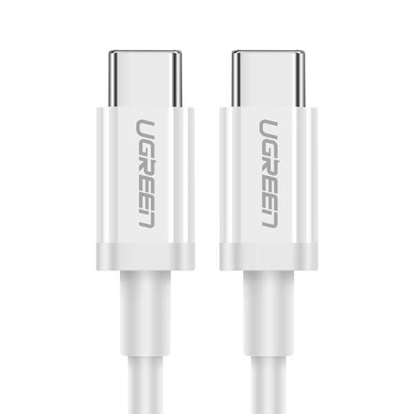 UGREEN USB-C to USB-C + USB-A Cable QC 3.0 PD 3A 1m (White)