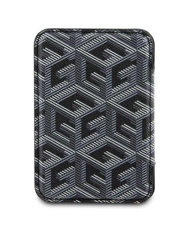 Guess Wallet Card Slot GUWMSHGCFSEK MagSafe GCube stripe czarny|black