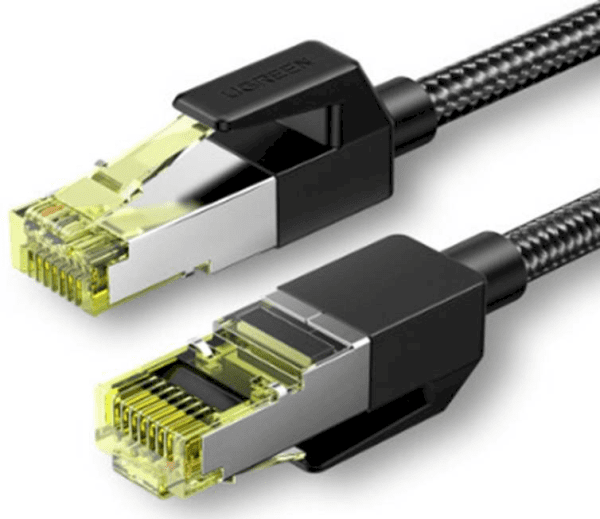 Обложка книги «UGREEN NW150 Cat 7 F/FTP Braid Ethernet RJ45 Cable 3m (black)»