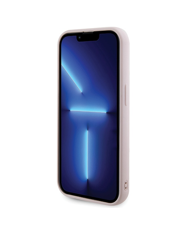 Guess GUHCP15XPSQSQSP iPhone 15 Pro Max 6.7" różowy|pink жесткий чехол стеганый металлический логотип