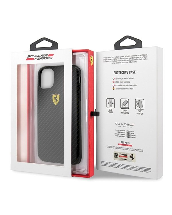 Ferrari Hardcase FESPCHCN58CBBK Силиконовый чехол для Apple iPhone 11 Pro Черный