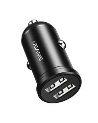 USAMS Ład. sam. 2xUSB 2,4A Mini czarny|black CC114TC01 (US-CC114)